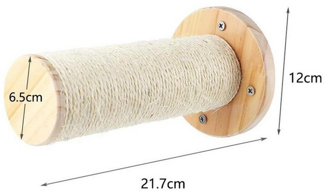 벽걸이 고양이 클라이밍 선반 해먹 계단 실내 나무 걸이식 침대 스크래치 포스트 애완 동물 가구 새끼, 1개, 1. scratching post