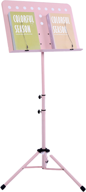 까마느 악보대 보면대 휴대용 악보 거치대 스탠드, 핑크, 1개