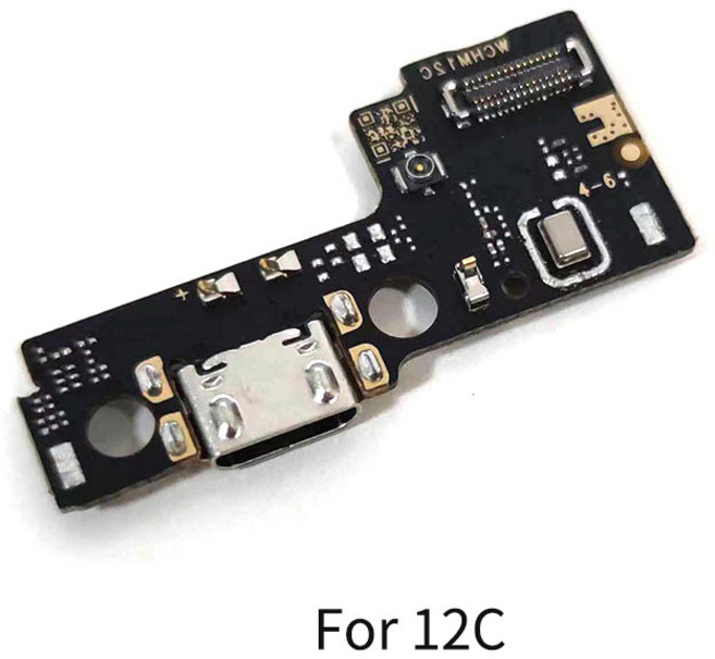 Xiaomi Redmi 12 USB 충전 보드 독 포트 플렉스 케이블 수리 부품, 01 For 12C, 1개