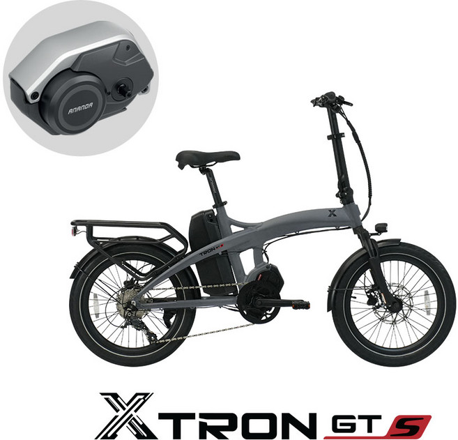 퀄리스포츠 엑스트론 GTS 48V 500W 삼성배터리 미드모터 전기자전거, 그레이, 알루미늄