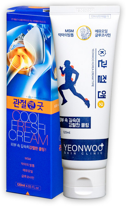 관절앤 굿 크림 관절 통증 마사지크림 근육 바르는 겔타입 120mg, 1개입, 1개