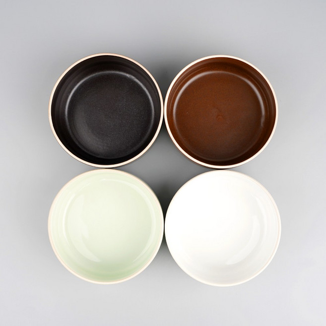 옳음 공기 대접 면기 샐러드볼 도자기 국그릇 신혼그릇 4color, 옳음샐러드볼, 화이트, 1개
