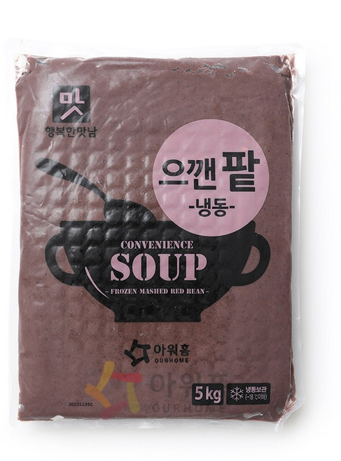 아워홈 으깬팥 5kg 팥죽 팥칼국수용, 1개