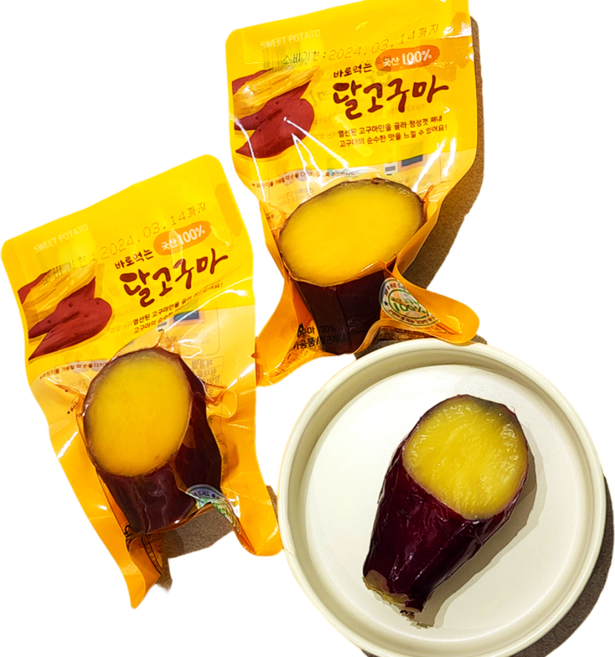 [타임특가] 생산자직송 초고당도Brix 국산 찐고구마 키즈, 60g, 10개