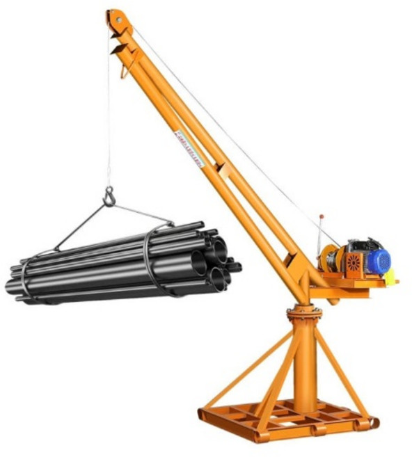 강력 소형 로더 옥상 와이어 도르래 윈치 리프트 220V 100kg 12m