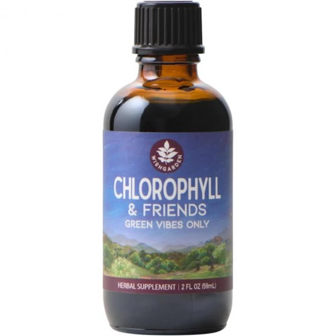 위시가든 허브 클로로필 & 프렌즈 쐐기풀 잎 홀리 바질 모링가 페퍼민트 잎으로 액체 방울 떨어뜨리고 에너지 반응 하며 2온스, 2 Fl Oz (Pack of 1) - 쿠팡