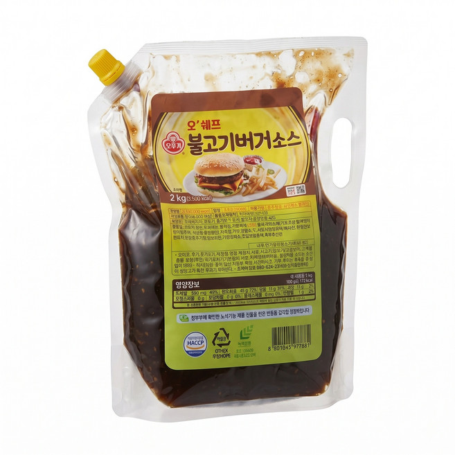 오뚜기 불고기버거소스 bulgogi burger sauce 2kg 1개