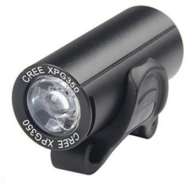 미니 손전등 충전식 프론트 램프 자전거 헤드라이트 XPG LED 야간 안전 사이클링 손전등 액세서리, 1개