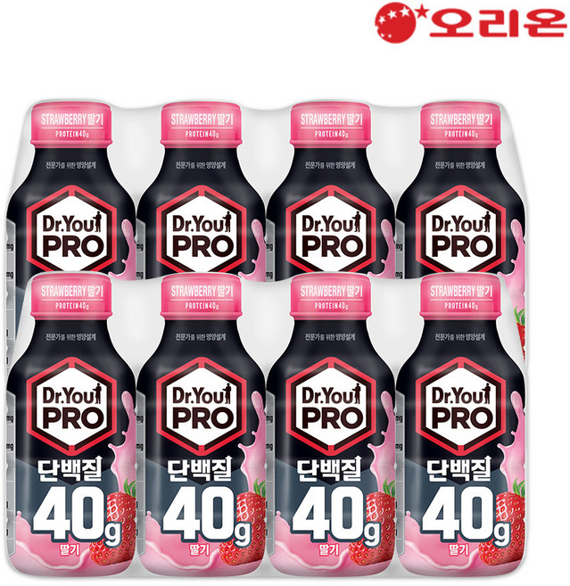 닥터유프로 단백질드링크 40g 딸기 (350ml) x 8개, 350ml