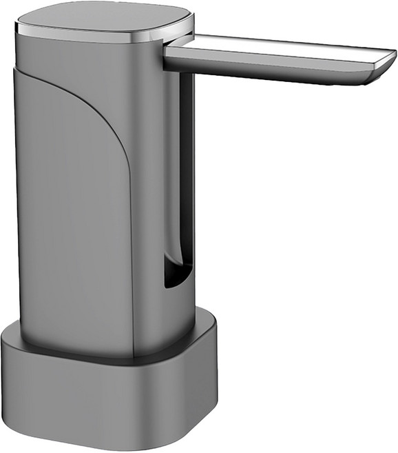 원터치 접이식 F형 스마트 워터 펌프 캠핑 디스펜서, 회색, 1개