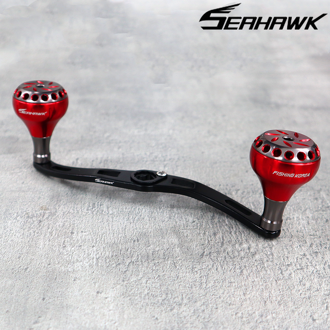 씨호크 BDA 베이트릴 튜닝 더블핸들 AL 시마노 다이와 호환, 3.레드/다크건스모크, 3.레드/다크건스모크, 1개