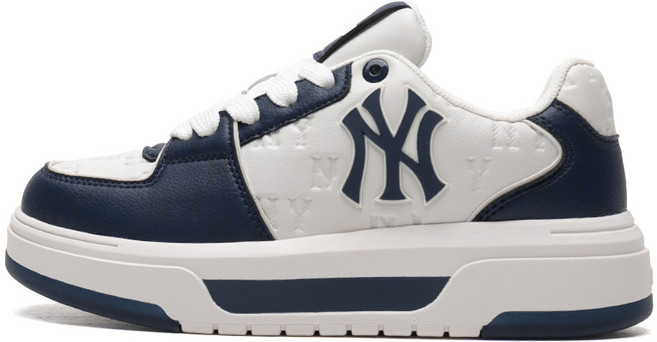 MLB 남녀공용 청키 라이너 엠보 모노그램 스니커즈 3ASXM075N-50NYS