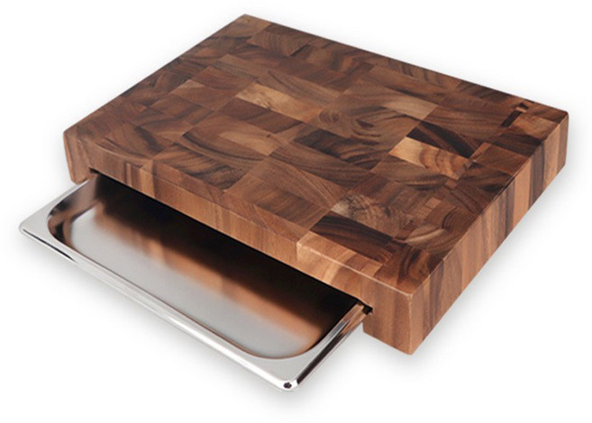 제우스 EN4030ST 아카시아 밧드 도마 엔드그레인 플레이팅, 1개