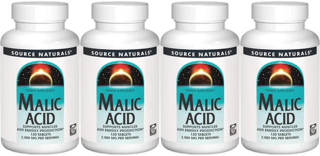 Source Naturals 소스내추럴스 말산 2500mg 테블릿, 120정, 4개, 120정 - 쿠팡
