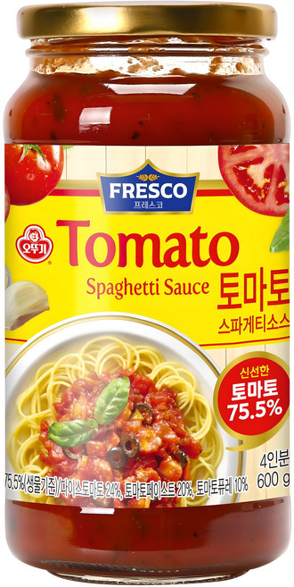 오뚜기프레스코 토마토 스파게티소스, 600g, 1개
