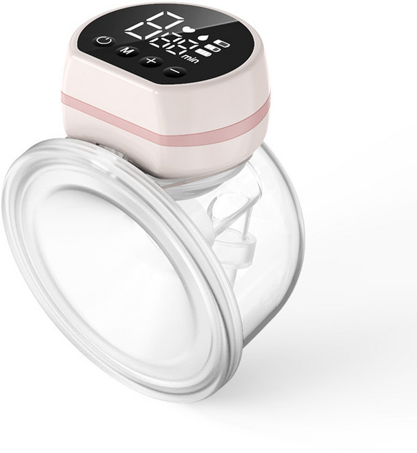 couyor 휴대용 무음유축기 웨어러블 전기 유축기 대흡인력 스텔스 일체형, 핑크, 1개