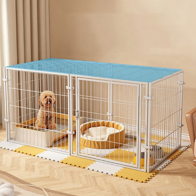 메탈 강아지 울타리 강아지안전문 반려동물펜스, 1개, 흰색