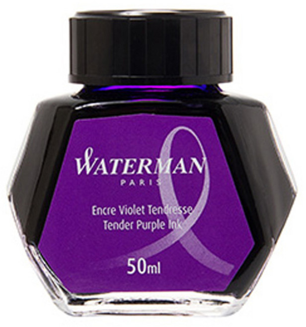 워터맨 만년필 병잉크 50ml, 보라색, 1개