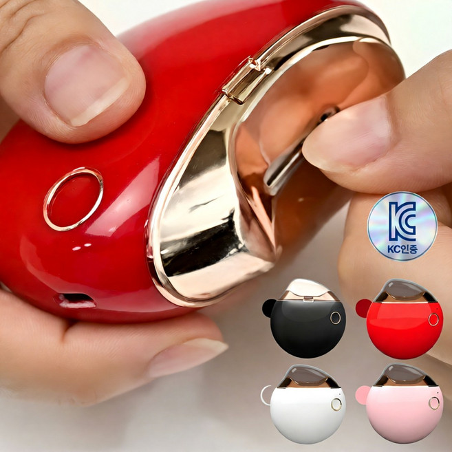 진볼리 신형 업그레이드 자동 손톱 발톱 깎이 KC인증 안전 설계 가족 모두를 위한 스마트 케어, 1개, 토트블랙