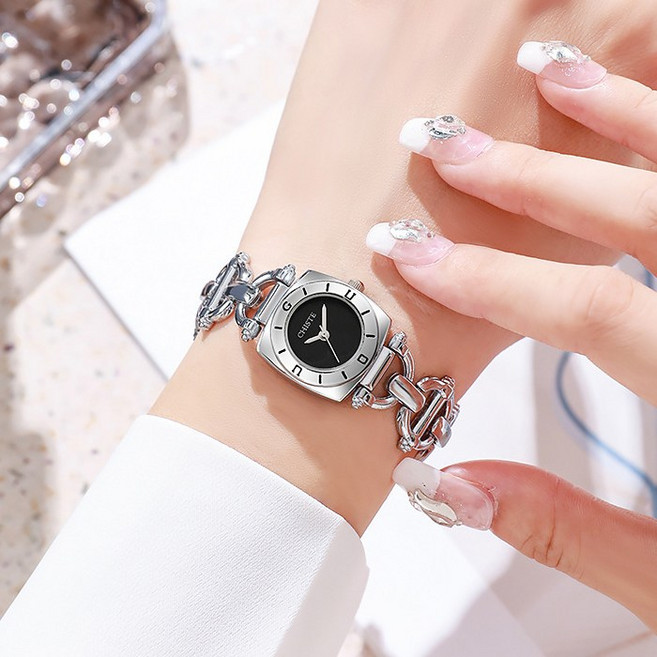 에스지몰 여성 손목시계 메탈 체인시계 데일리 레이어드 정장 캐주얼 패션시계 고급 디자인 금장 은장 팔찌시계 WM23