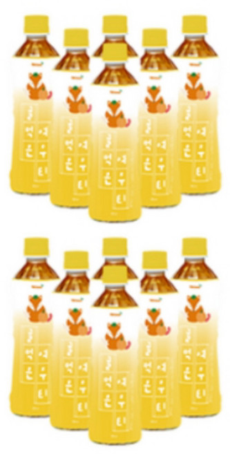 티트리트 귤먹은 여우티 페트, 6개, 500ml