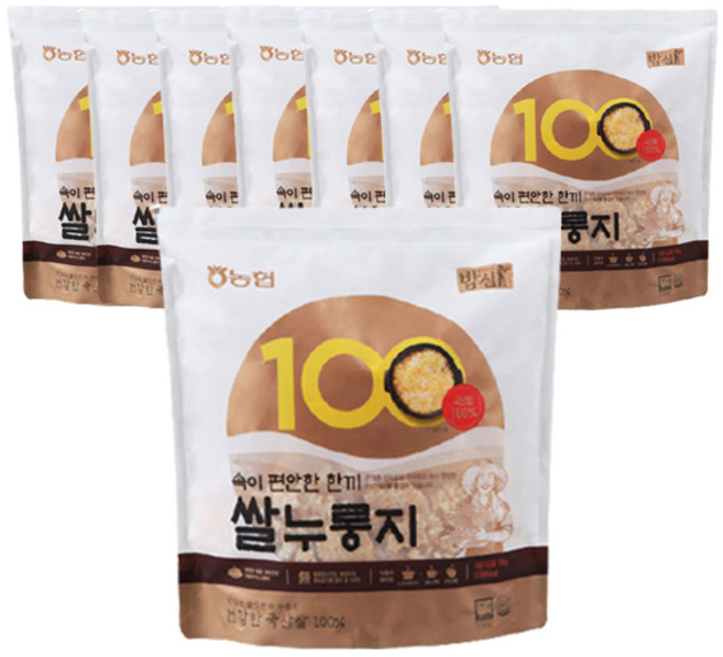 농협 밥심 쌀누룽지 700g, 8개