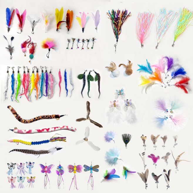 고양이 낚시대 리필 장난감 69종, 리필42.바다로간아기거위, 1개