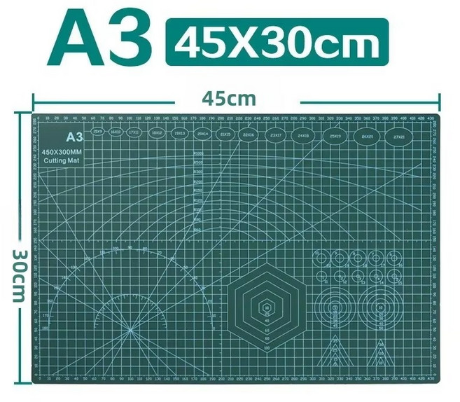 인포멀스 데스크 커팅매트, 녹색