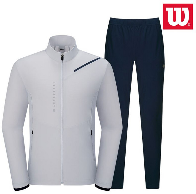 윌슨 남성 스판 트레이닝복 세트 8015 그레이 츄리닝