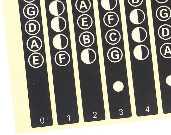 기타 프렛보드 노트 맵 라벨 스티커 6 현 어쿠스틱 일렉트릭 기타 액세서리 지판 프렛 데칼, [01] 옵션1, 1개, 01 one size