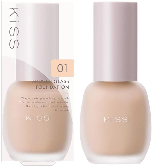 KiSS키스 밀키시 유리 파운데이션 01 쉘 30g 얼룩·모공 커버 SPF34 · PA ++ 미용액 성분 함유, 상세페이지 참조, 1개 - 쿠팡
