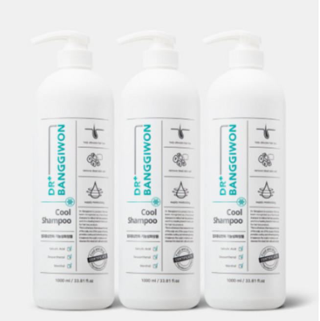 닥터방기원 쿨 샴푸 블루모히또향, 1L, 3개