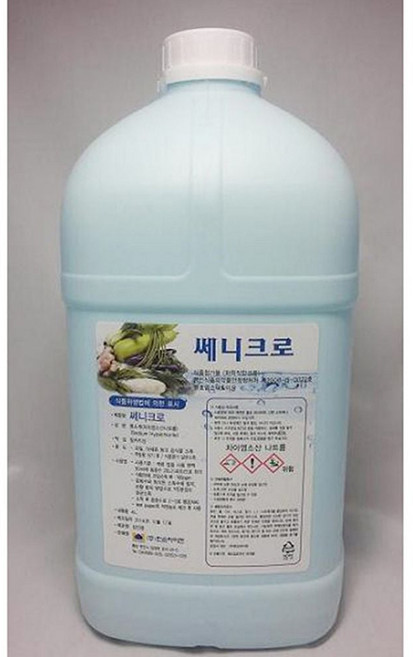 VELNOVA 쎄니크로 4L 염소소독제 야채과일소독제 editions*022879001EA sou+87785hn