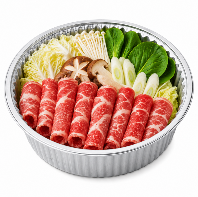 알루미늄 경냄비 KJ-250 (중) <교환 및 반품 불가>, 알루미늄 경냄비+뚜껑(각 100개), 1개