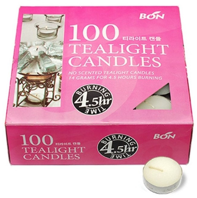 양키캔들 정품 무향 티라이트, 14g, 1세트