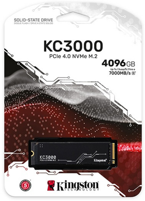 Kingston 金士頓 4TB KC3000 PCIe 4.0 NVMe M.2 2280 SSD 固態硬碟 公司貨, SKC3000D