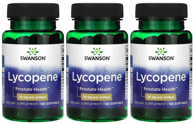 스완슨 라이코펜 리코펜 Lycopene 10mg 120정 3병 카르티노이드 - 쿠팡