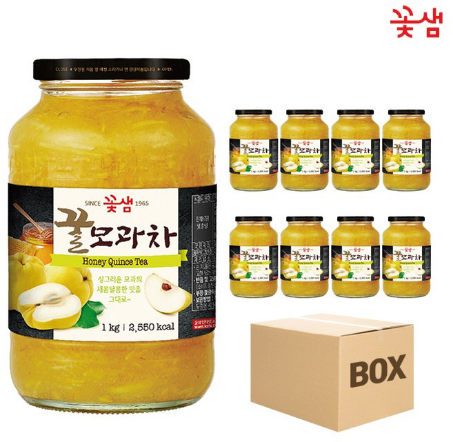 꽃샘 꿀모과차, 1kg, 1박스