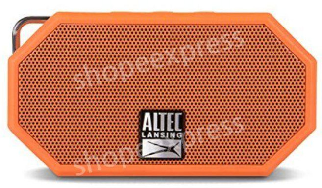 Altec Lansing IMW257-BLK 미니 H2O 무선 블루투스 방수 스피커, 주황색.