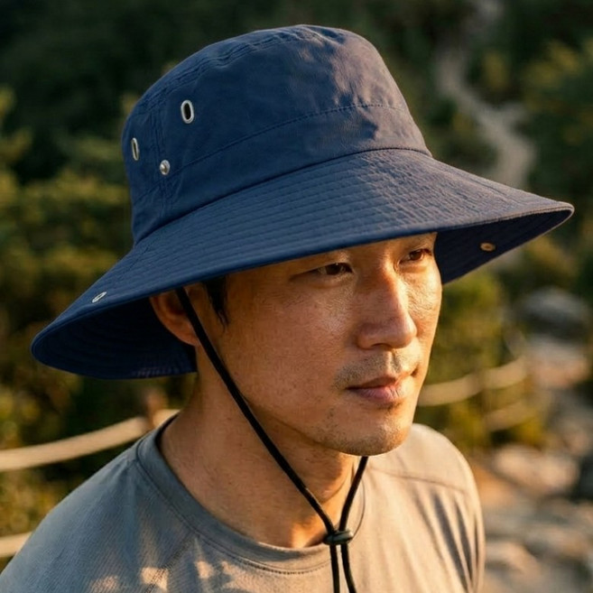 문라이트 빅사이즈 대두 등산모자 낚시모자 53~63cm, 네이비