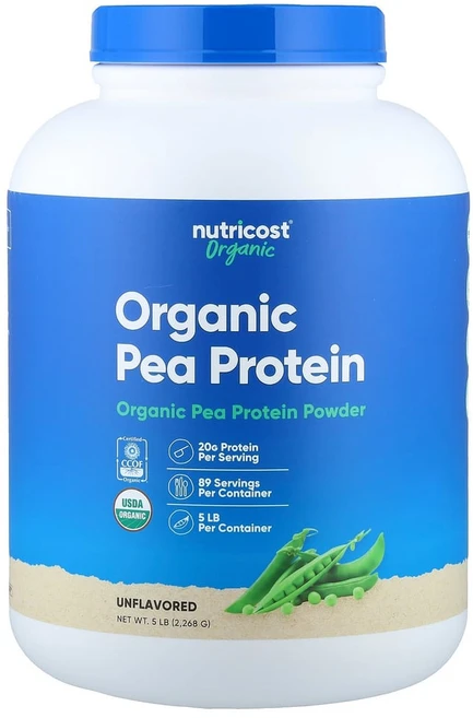 뉴트리코스트 완두콩 단백질 분말 파우더 무맛 Pea Protein powder 2268g, 1개, 2.268kg - 쿠팡