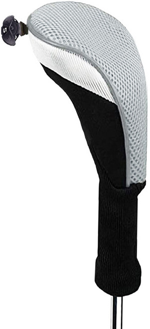 지칸디 골프 유틸리티 헤드커버 5번 커버 골프채 클럽 보호 용품 쿠션 낱개, 그레이, 1개