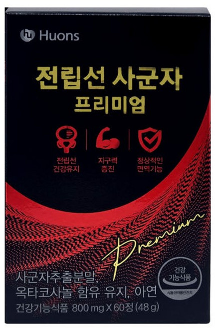 전립선 사군자 남성 전립선 지구력 특허등록(1개월분 1통60정), 1개, 120정