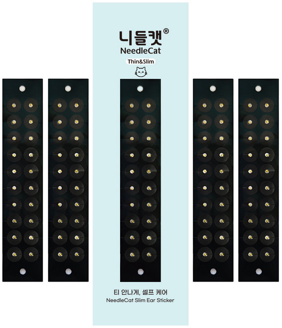 니들캣 슬림 투명 귀지압패치 100p, 1세트, 투명귀지압패치(100p)