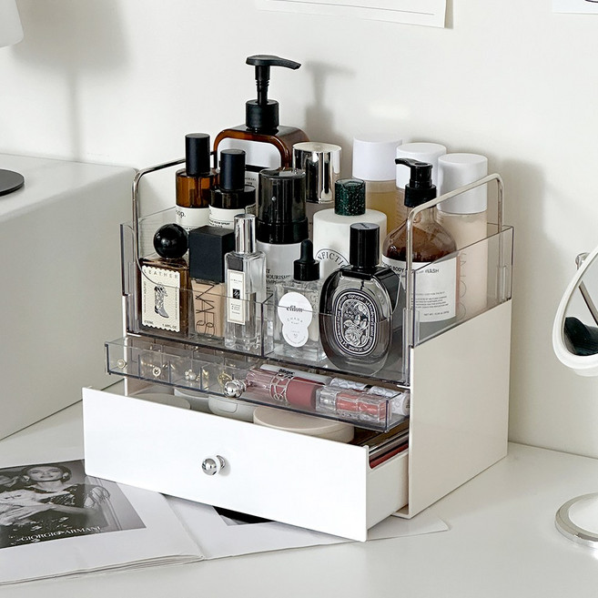 루시아이 듀얼 웨이브 화장품 정리함, 오픈형 크림, 1개