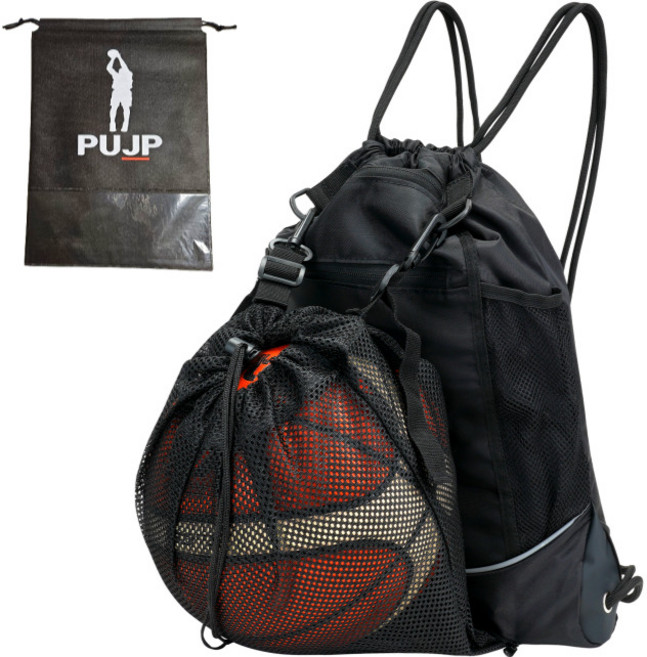 [신발주머니포함] PUJP 농구공가방 농구가방 케이스 농구화 주머니 볼백 슈즈백 짐색 신발 공가방 축구 배구 헬스 자전거 실내화주머니 짐쌕 농구화주머니 축구화주머니, 1개