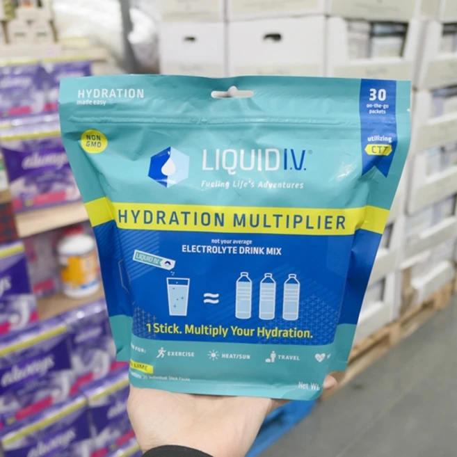 리퀴드이브 하이드레이션 멀티플라이어 전해질 드링크 믹스 레몬 라임 맛 16g, 30개 - 쿠팡
