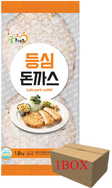 굿프랜즈 등심돈까스 1BOX 1.8kgX4개, 4개, 1.8kg