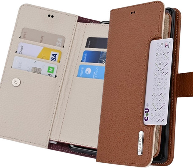 잭팟 하이클래스 천연소가죽 카드 지갑 다이어리 갤럭시A23 SM-A235N 케이스