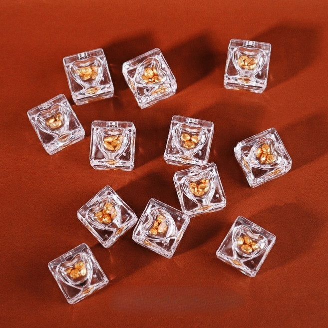콩알금보관함 콩알금보관유리병 순금콩알금보관함, 작은  큐브 20개